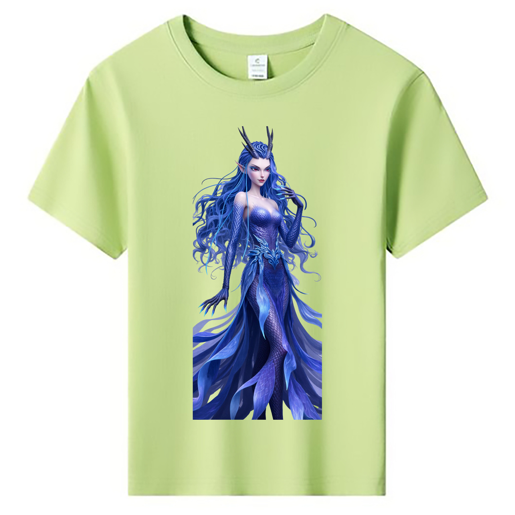 （画像用） Ne Zha 2 ナタ 魔童の大暴れ 綿100％キッズTシャツ（フロントプリント）